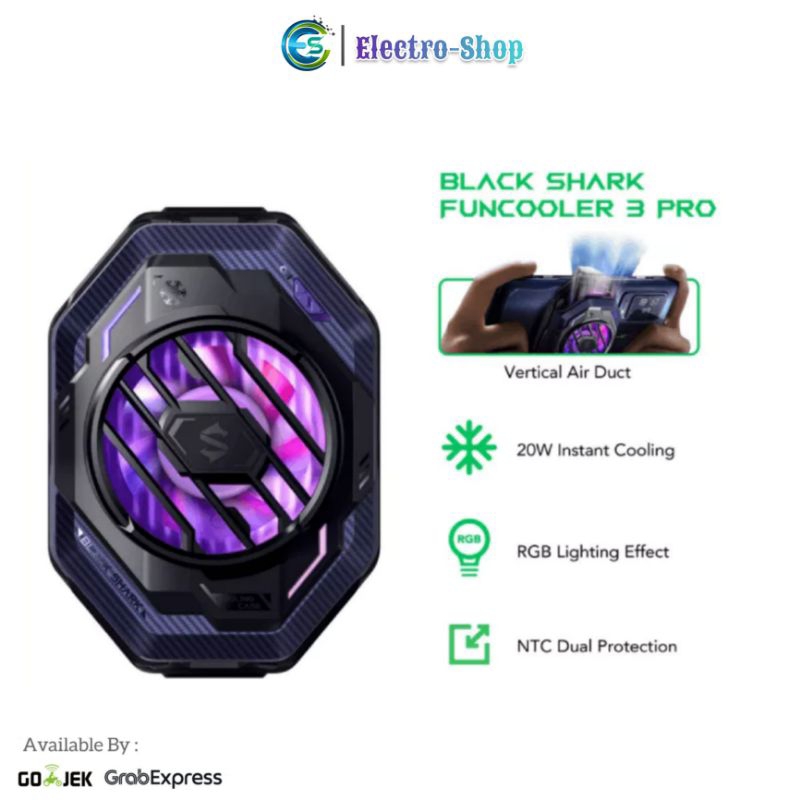 BlackShark Funcooler 3Pro BR31 Gaming Cooling Fan black Shark