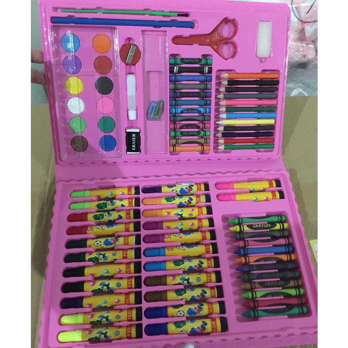 

➱➴≛❉ GU Crayon Anak Set 86pcs / Krayon Mewarnai Anak 86pcs / Pensil Warna Set 86pcs