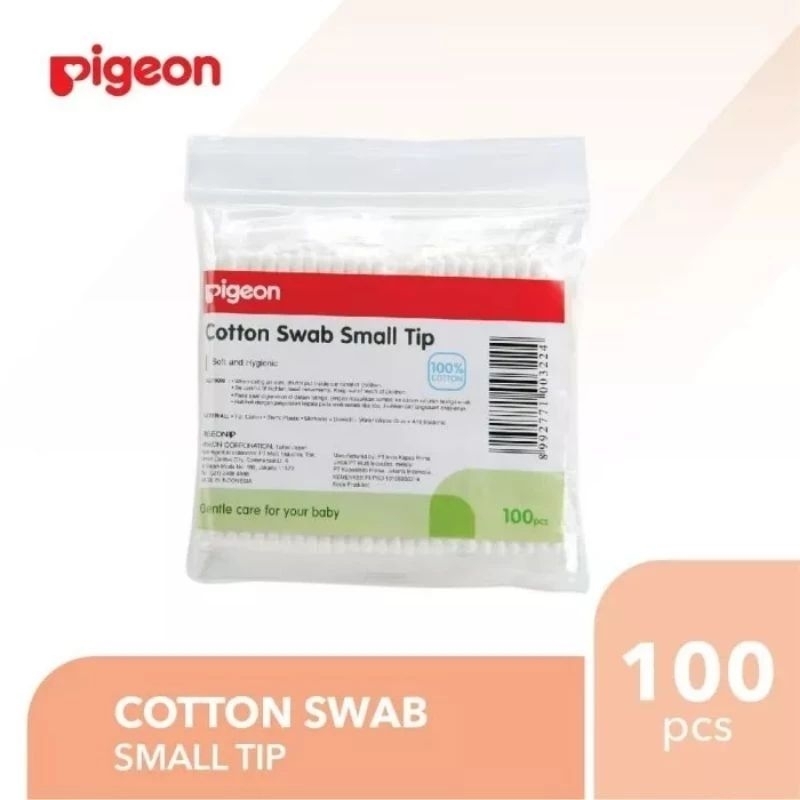 PIGEON Cotton Swab Small Tip 100pcs-Korek Kuping Bayi Pembersih Kuping