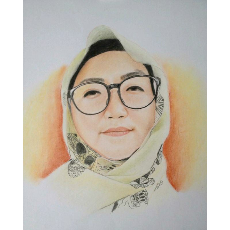 

sketsa warna A5/A4/A3 & 12R /pensil warna / lukisan warna / kado unik / lukisan kamar