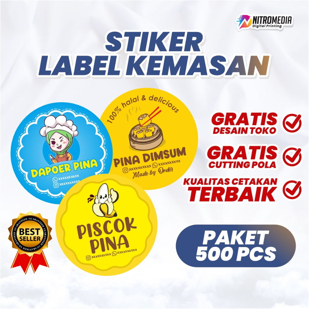 (500PCS) STIKER / STICKER / STIKER LABEL / STICKER LABEL / LABEL / STIKER CUSTOM / STICKER CUSTOM / 