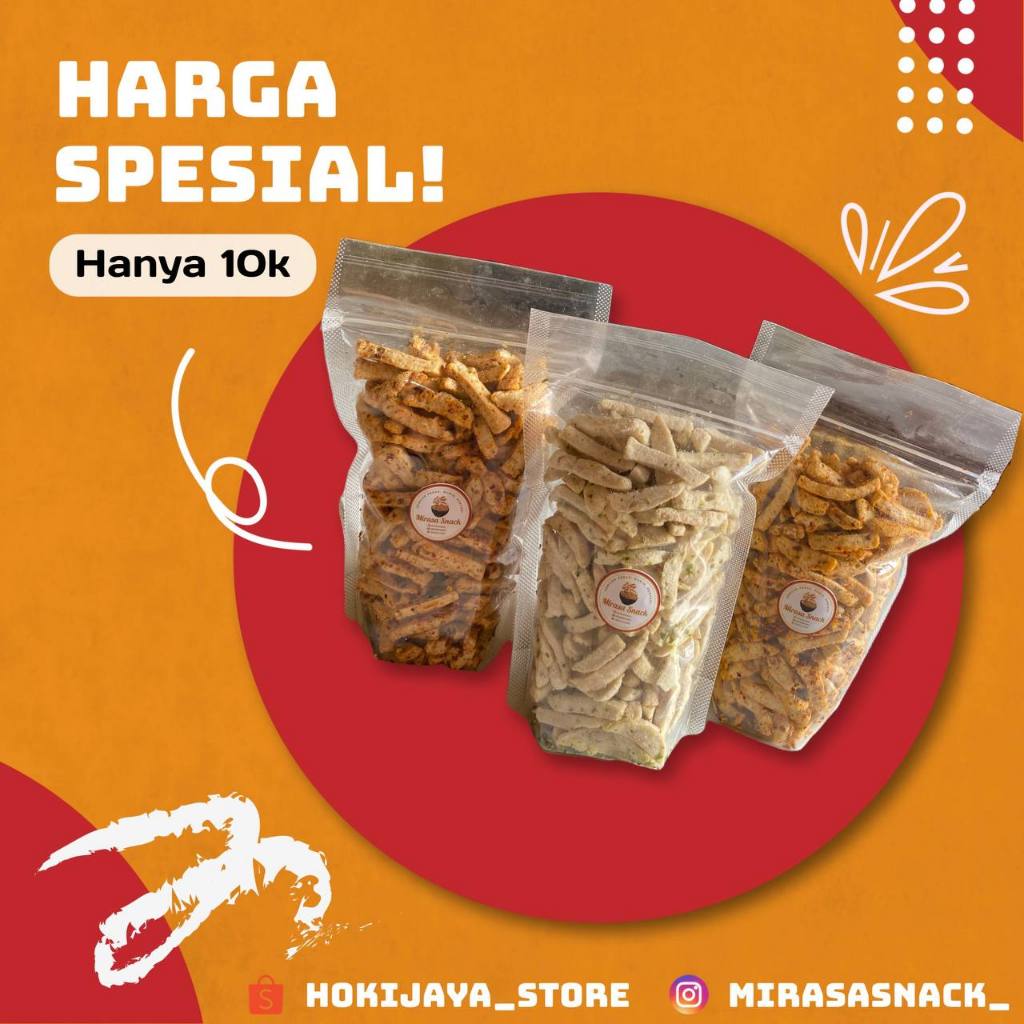 

250 gram Basreng Pedas Daun Jeruk Original Daun Jeruk Kriuk Renyah