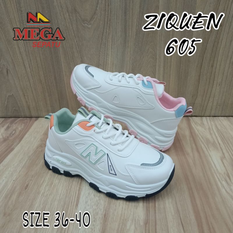 TERBARU SEPATU SNEAKERS CEWEK MEREK ZIQUEN 605