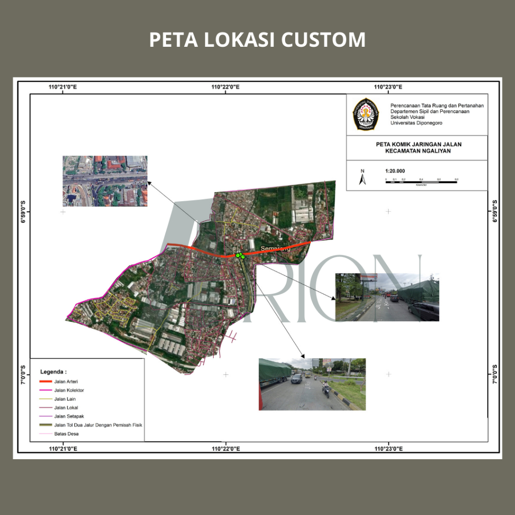 [ARION MAPPING] Peta Lokasi Penelitian/Tugas Akhir/Skripsi - ArcGIS