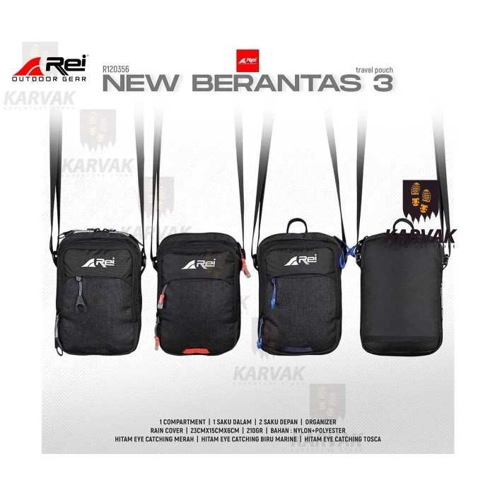 TAS SELEMPANG SLEMPANG AREI REI NEW BRANTAS 3 | ORIGINAL PRODUK