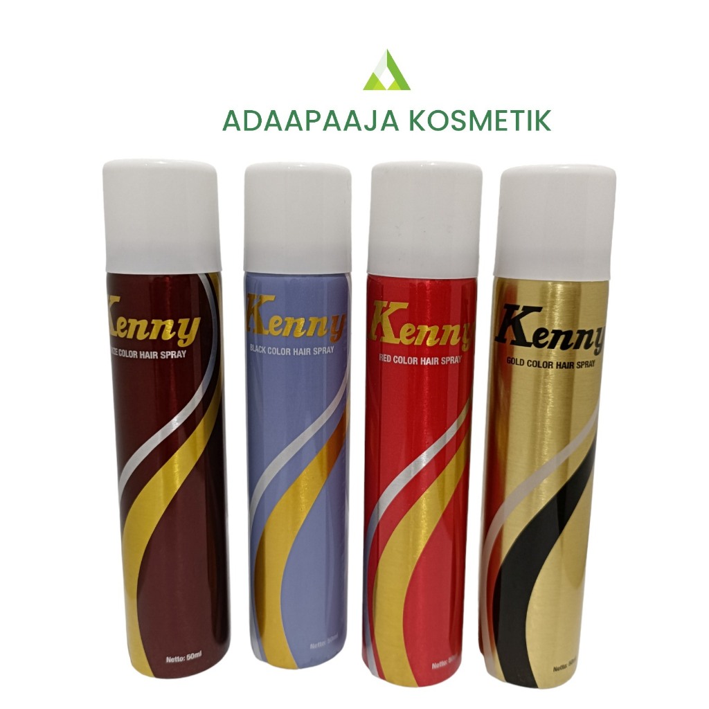 Kenny Hair Spray Warna 50 ml/Pewarna Rambut Sementara / Temporary hair colour