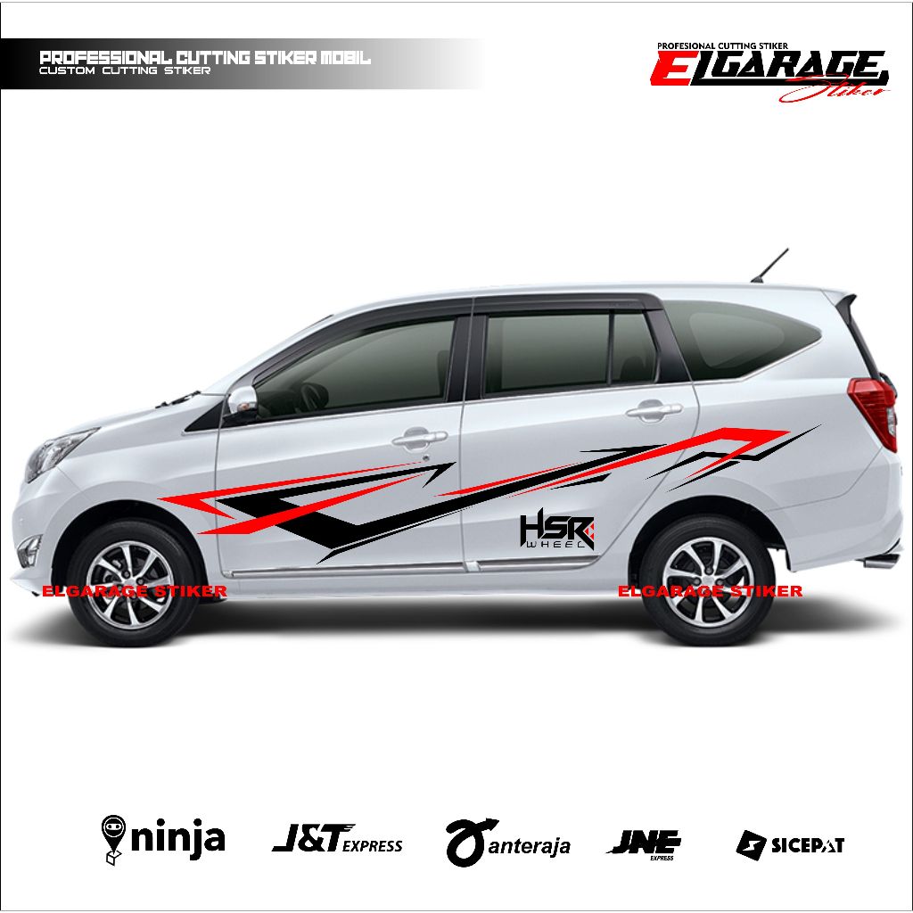 Stiker mobil sigra cutting stiker list body mobil daihatsu sigra terbaru