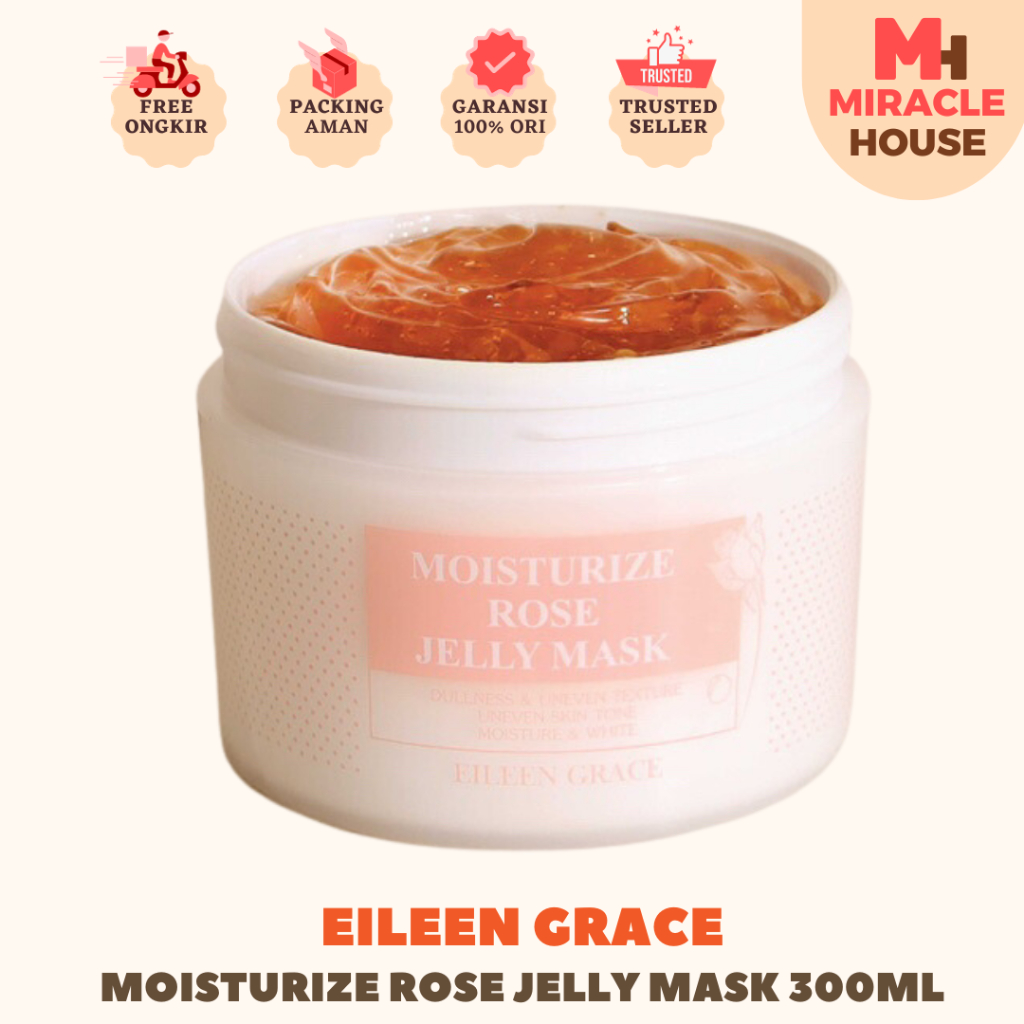 EILEEN GRACE - Moisturize Rose Jelly Mask 300ml melembapkan wajah bpom