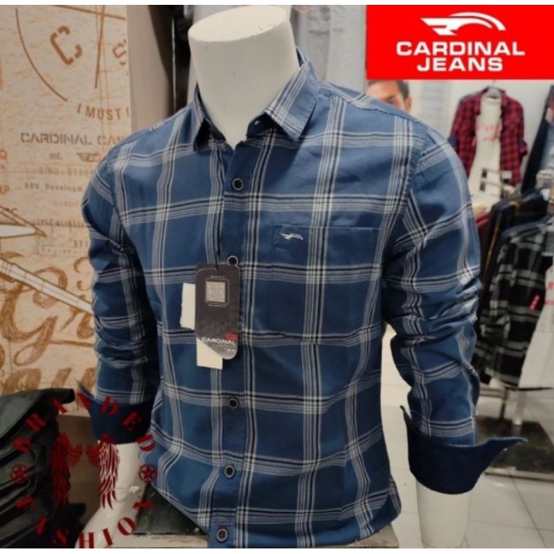 KEMEJA CARDINAL JEANS PRIA SLIMFIT