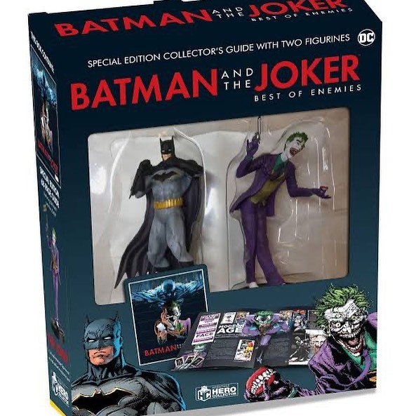 EAGLEMOSS HERO COLLECTOR BATMAN AND THE JOKER Special edition collector’s Guide with two figurines