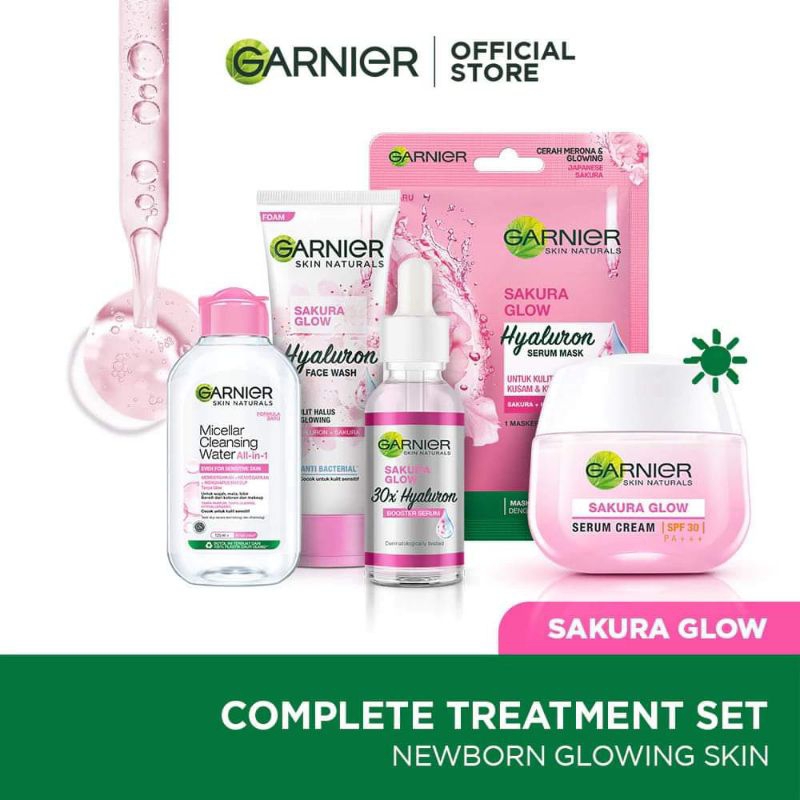Paket Skincare Garnier Sakura Glow