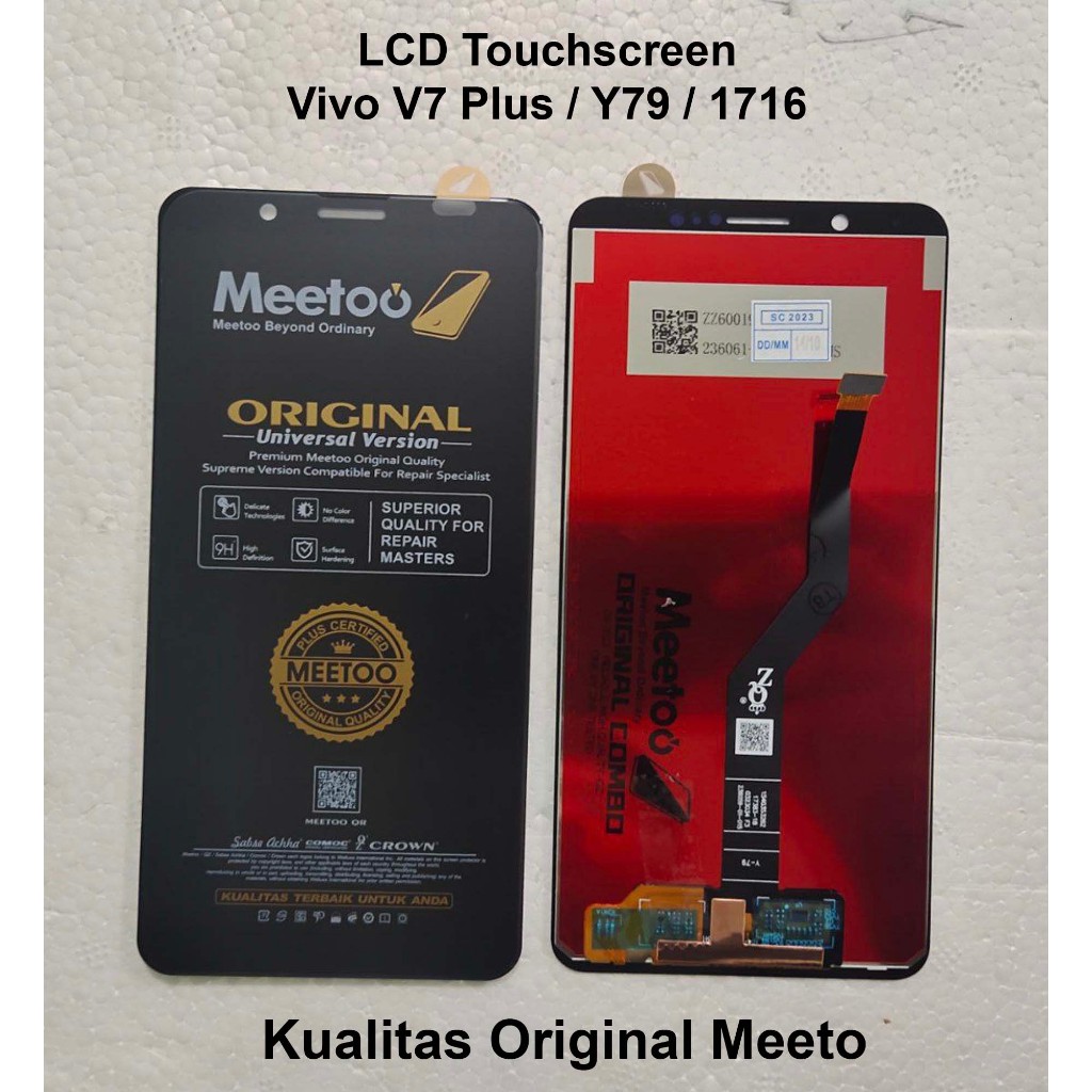 LCD Touchscreen Vivo V7 Plus / Y79 / 1716 Hitam Original Meeto