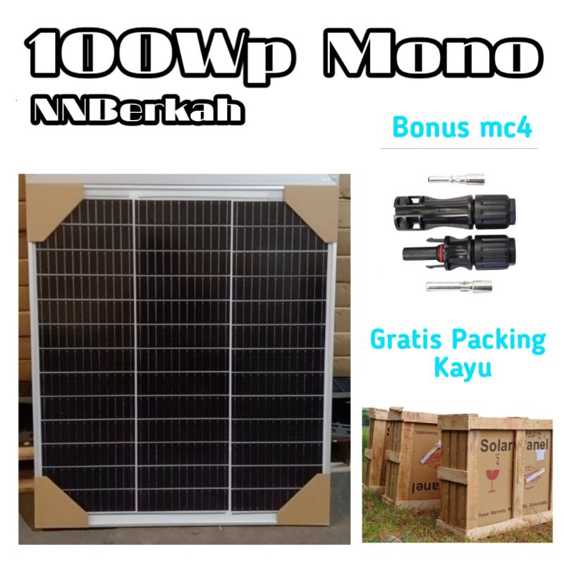 Solar Panel Maysun 100Wp Mono Solar Cell Panel Surya Maysun Original