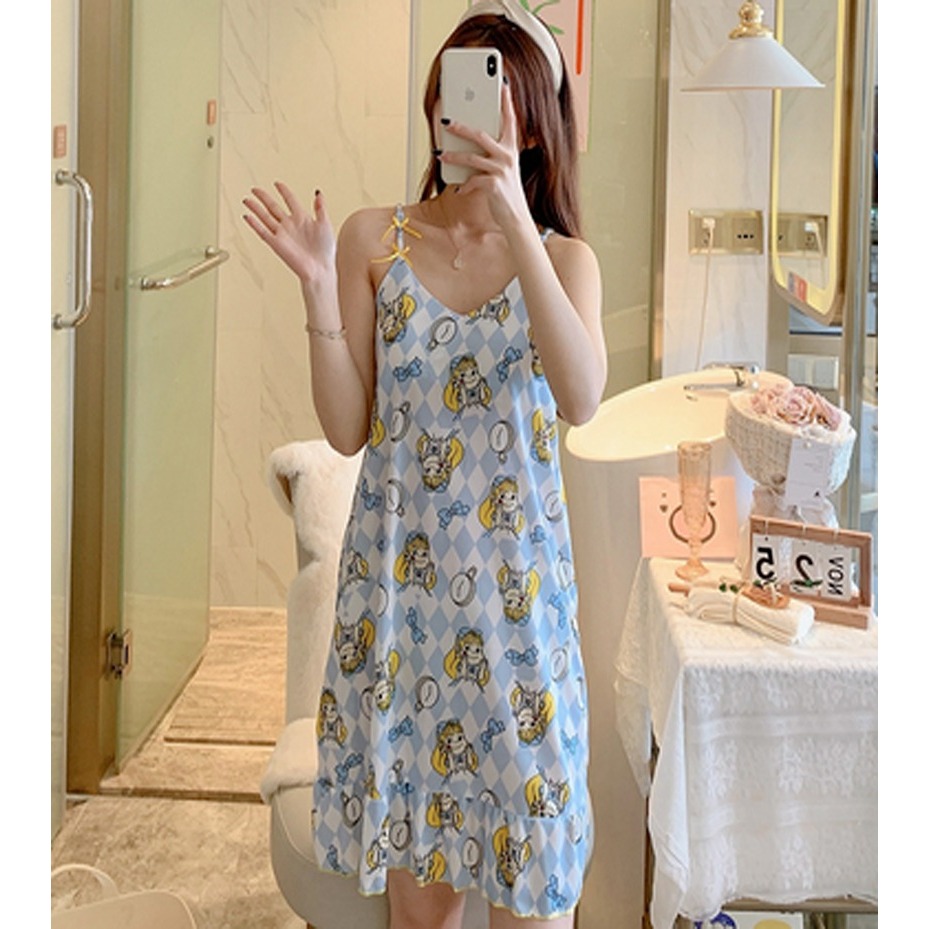 DASTER TALI KECIL RUFFLE HOMEWEAR CASUAL WANITA