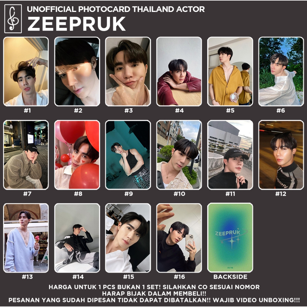 [AKTOR THAILAND] ZEEPRUK  PHOTOCARD FANMADE