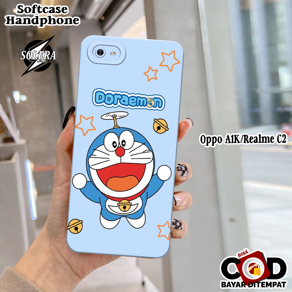 Case Oppo A1K/C2 Softcase Oppo A1K/C2 Terbaru Silikon Pro Camera Fashion Case Kartun DRMN Lucu Cover
