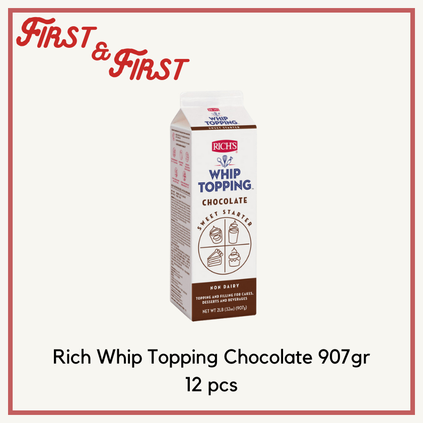 

[Khusus Gojek/Grab] Rich's Whip Topping Chocolate (1 karton x 12pcs)