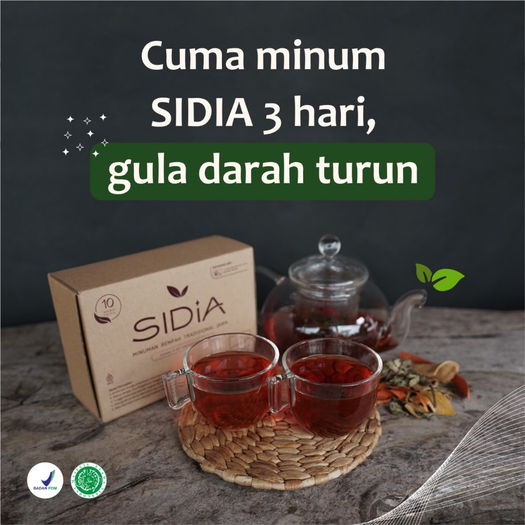 

SIDIA Minuman Rempah 100% Original Obat Diabetes Gula Darah Tinggi Paling Ampuh Herbal