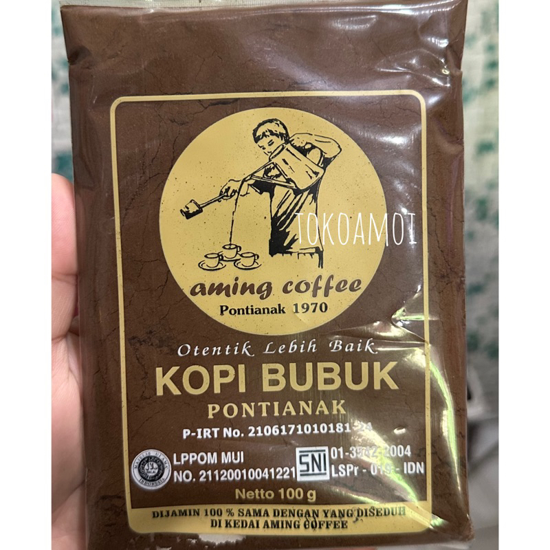 

Kopi Bubuk Robusta Aming Khas Pontianak 100gr