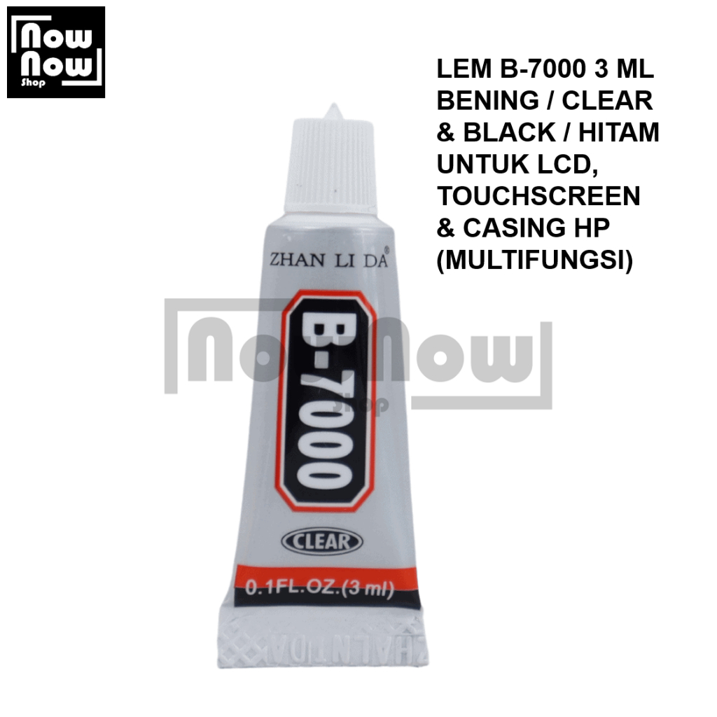 

Lem B7000 3ml Bening Clear / Black Hitam Lem LCD Touchscreen Backdoor Casing Sparepart HP Lem Cair Perekat Serbaguna Multifungsi Universal Alat Servis 3 ml