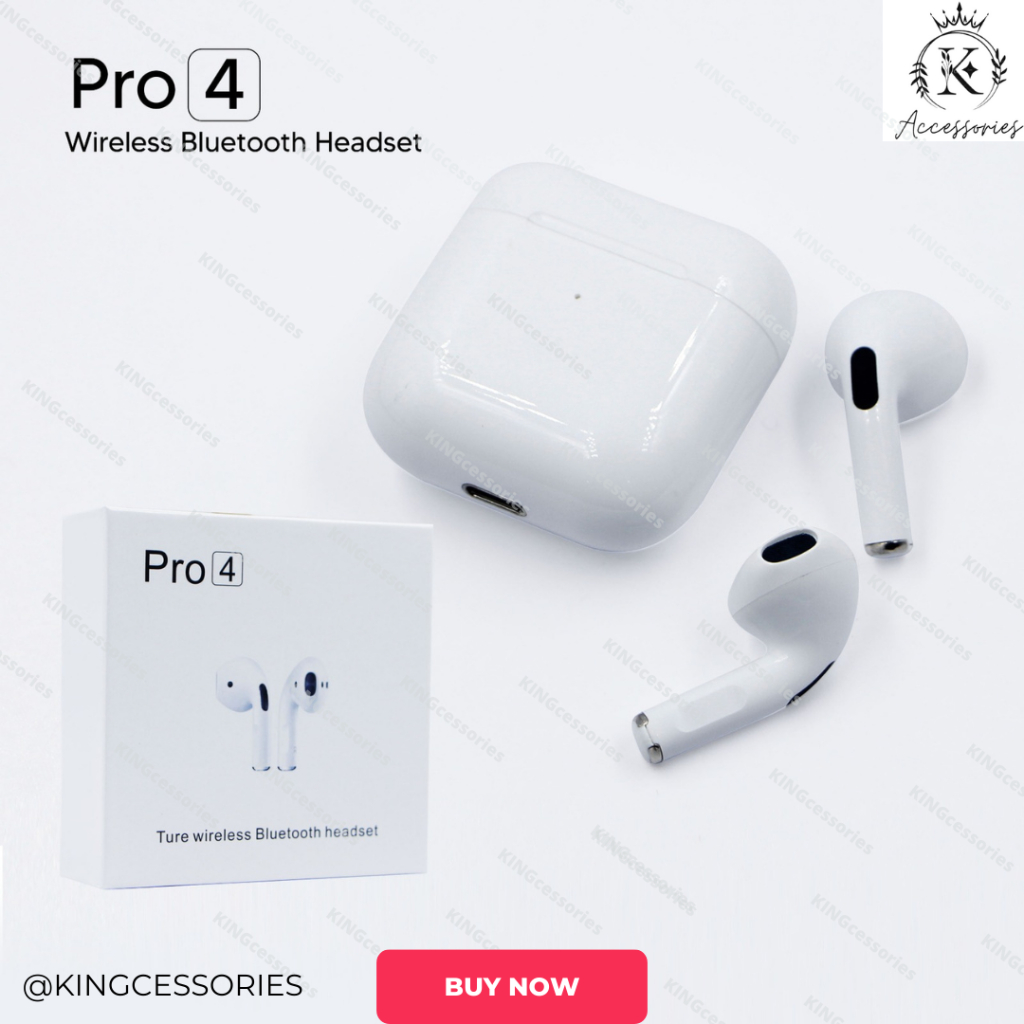 EarPods TWS 4 PRO Headset Bluetooth PRO 4 TWS Bluetooth V5.1 with Charging Case