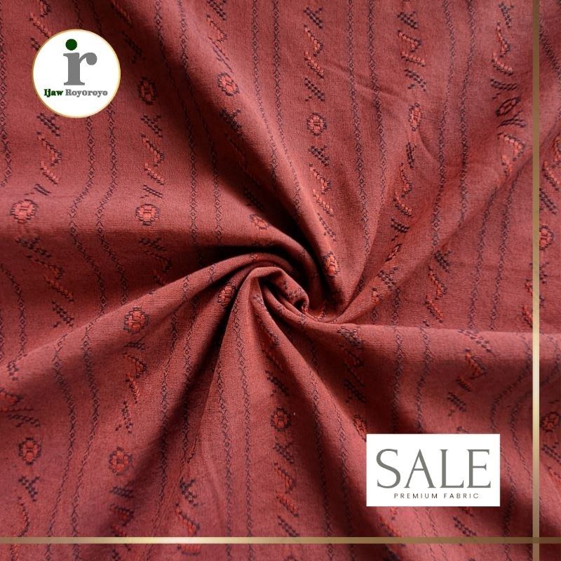 Kain Katun Dobby Maroon - Ijaw Royoroyo*