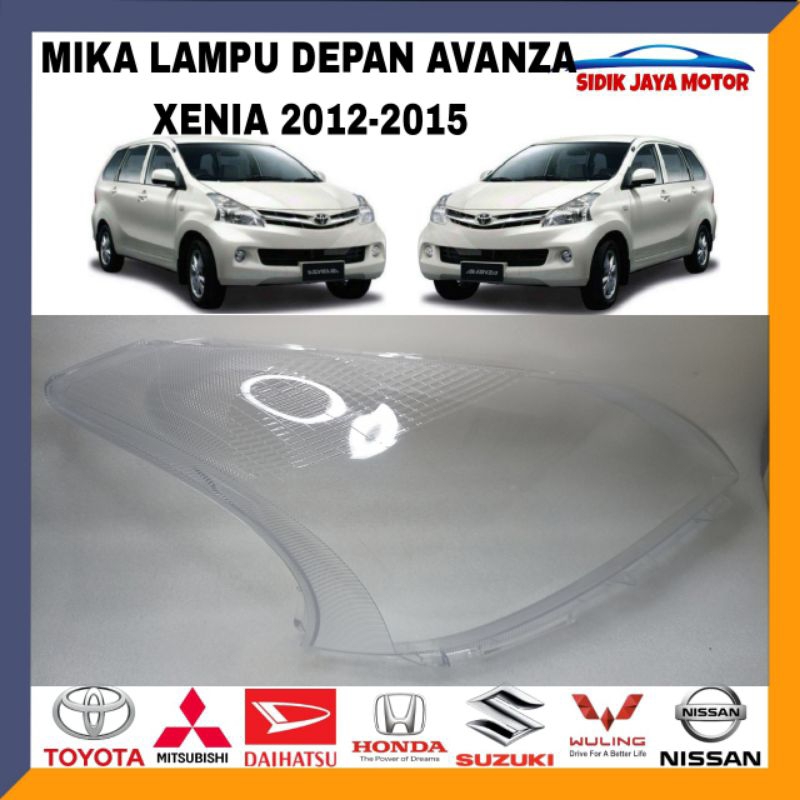 Kaca Mika Lampu Depan Avanza Xenia  veloz Original 2012 2013 2014 2015 Mika Headlamp Lampu depan ava