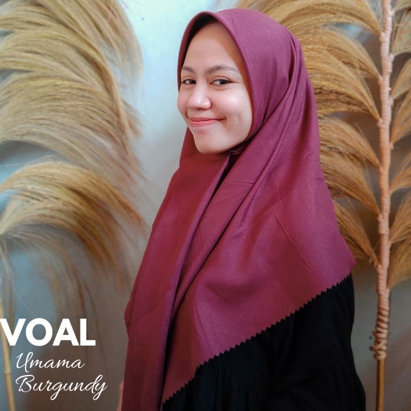HIJAB VOAL UMAMA/ HIJAB POLOS SEGIEMPAT / HIJAB VOAL / VOAL UMAMA POLOS