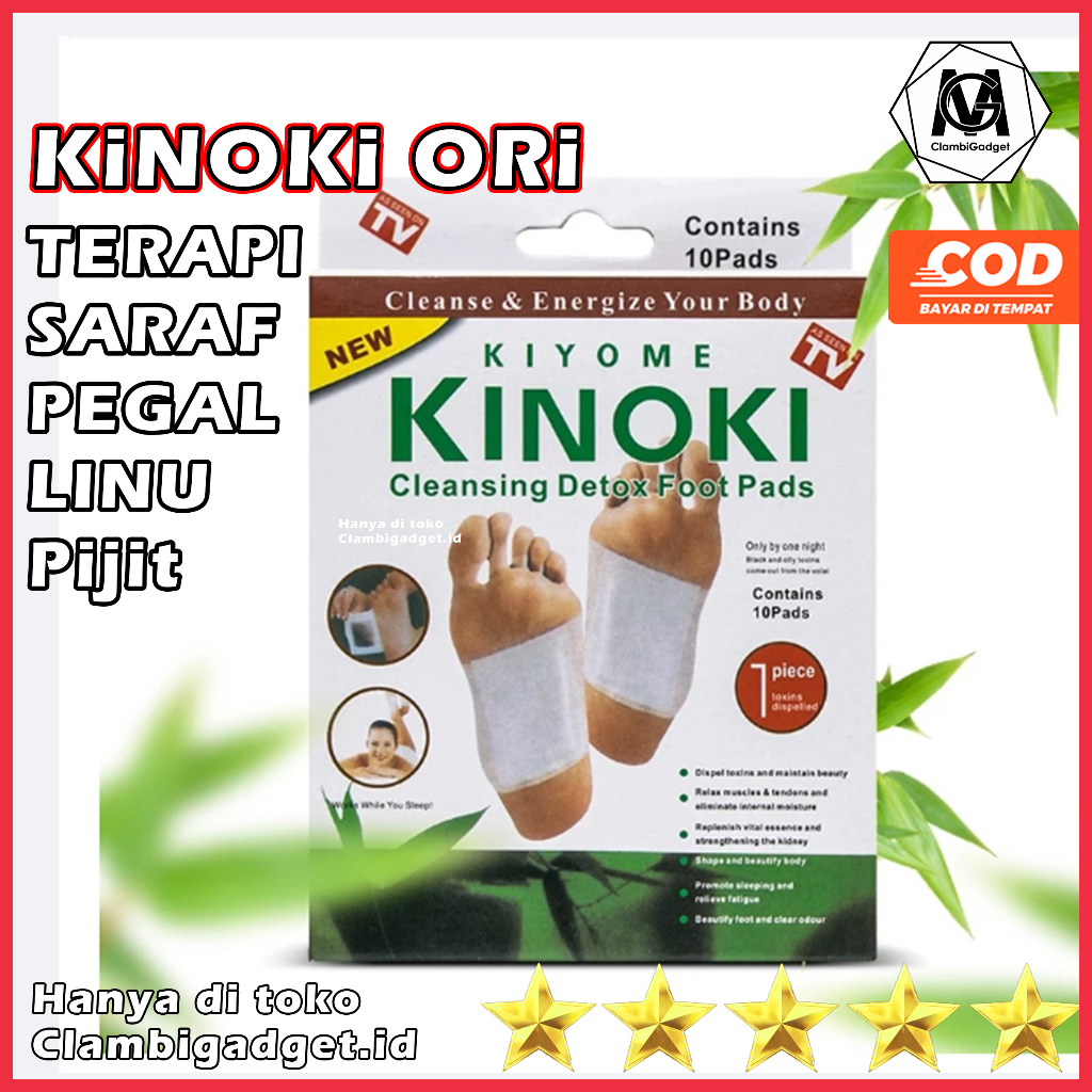 Koyo Kinoki Putih Asli Ori ORIGINAL Kinoki Putih Gold Koyo Kaki Detox Detoks Kinoki Gold 10 Pad Dala