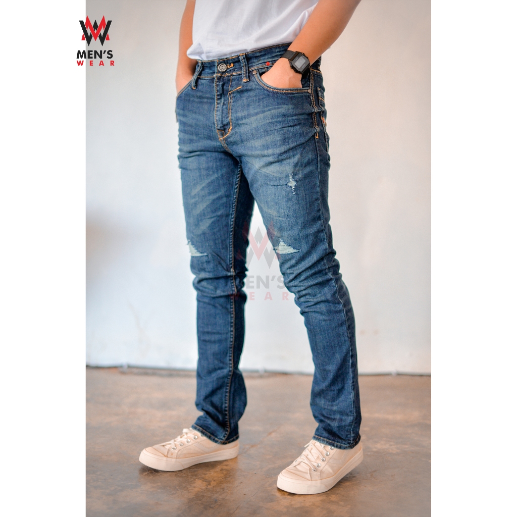 JACK MARCO 752 - Celana Jeans Pria Sobek / Celana Panjang Jeans Sobek