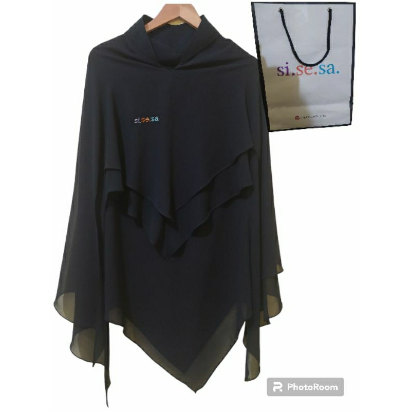 (BOOKED) preloved sisesa khimar black