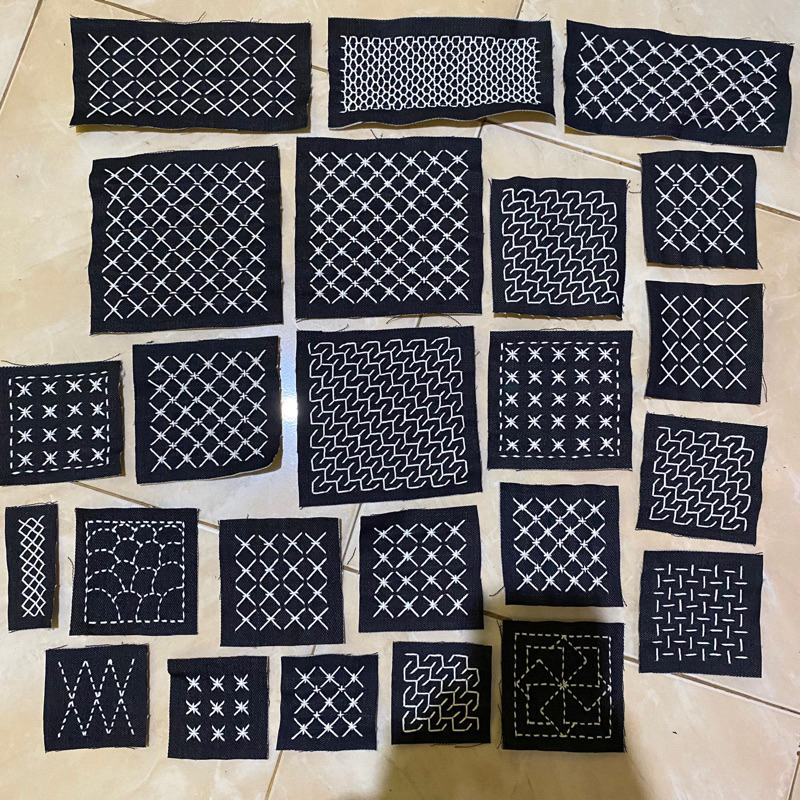 SASHIKO PATCH DENIM REPAIR JEANS SOBEK