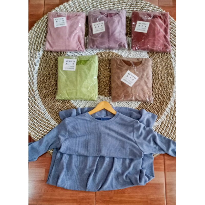 Midi Dress Knit Kuyifei Import