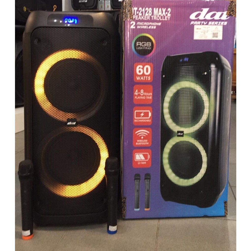 SPEAKER PORTABLE DAT DT 2128 MAX2 DAT 2128 MAX 2 ORIGINAL DOUBLE