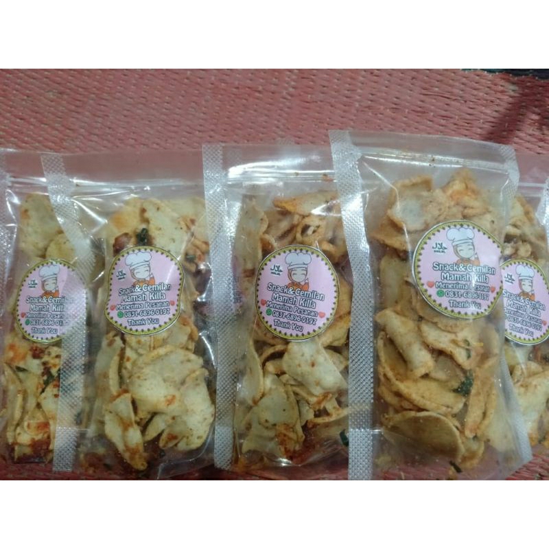 

KRIPIK BASRENG BUMBU BASAH DAUN JERUK PEDAS