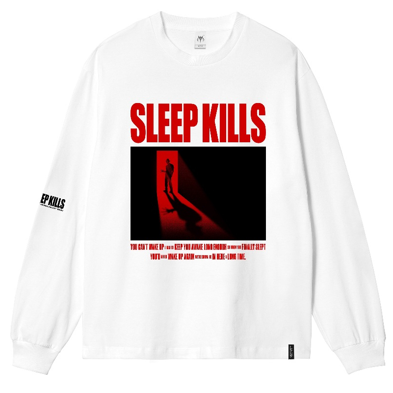 Abigail Clothing - '' FREDDY WHITE '' - Longsleeve T-Shirt