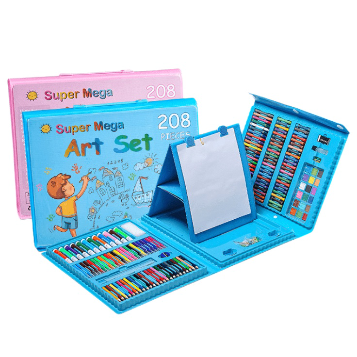 

☌➜✥ PUSAT17 ART SET 208 PENSIL WARNA / CRAYON 208PCS PENSIL KRAYON WARNA / ARTSET 208 CRAYON SET BESAR ALAT MELUKIS