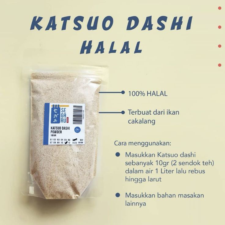 

Laris Katsuo Dashi Halal - Kaldu Ikan Ramen Udon 100 Gram