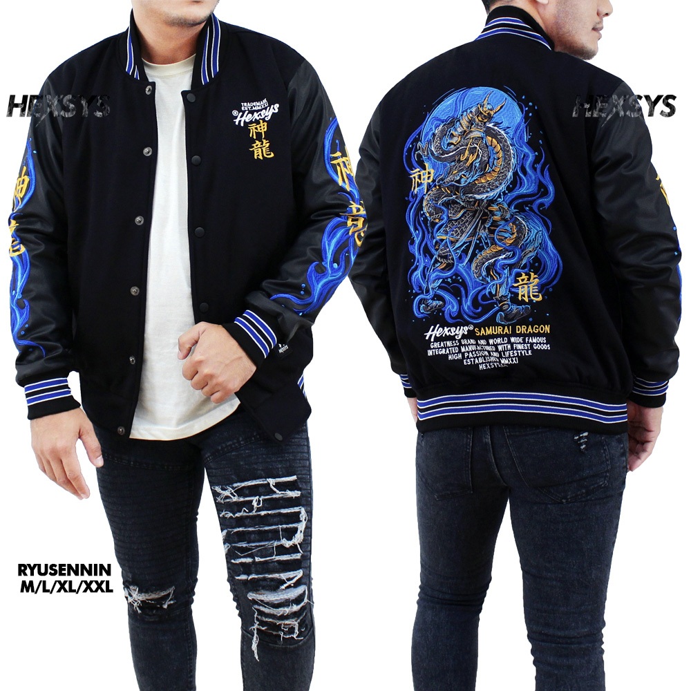 Discount Bossque X Hexsys-Ryusenin Jaket Varsity Bordir Breakside Baseball Kremlin Jaket Varsity