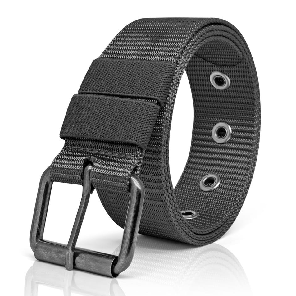 Stok Banyak IKAT PINGGANG PRIA TALI SABUK NYLON CANVAS GESPER KEPALA MODEL JARUM MEN BELT FASHION - 