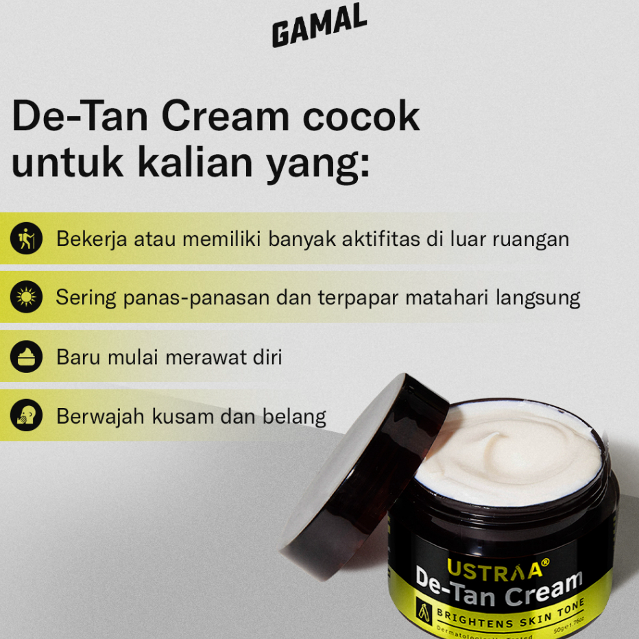 Terkini De-Tan Face Cream Ustraa (50Gr)