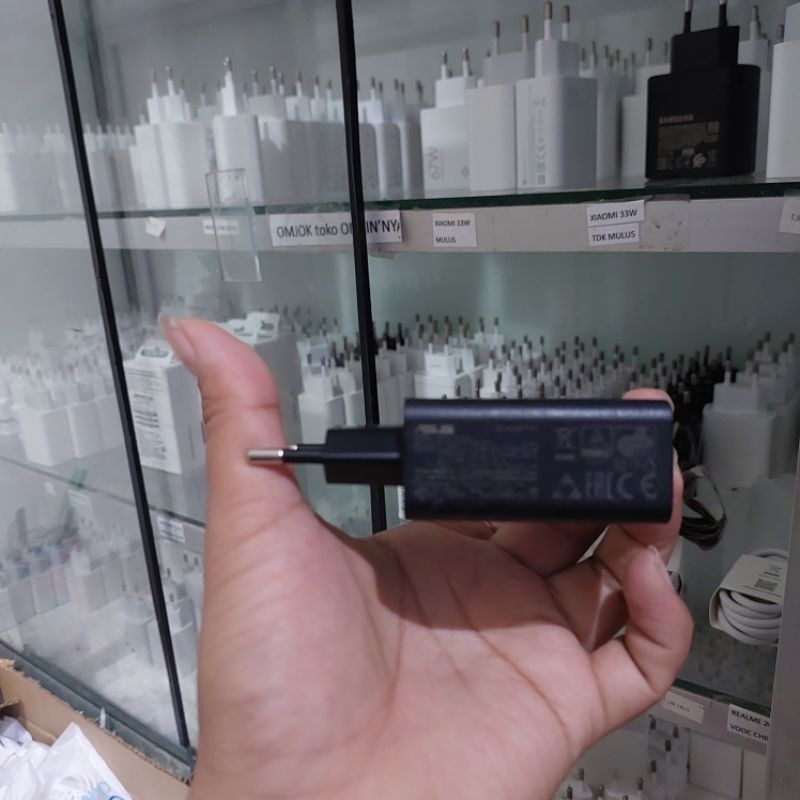 Adaptor Asus Zenfone 9 30W Ori copotan second C to C tanp kabel
