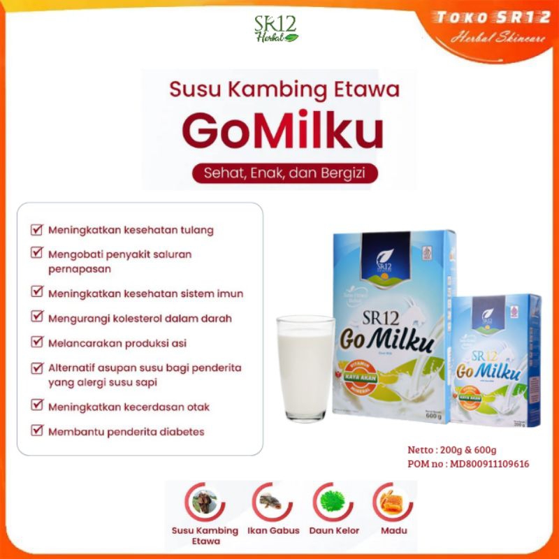 

Susu Gomilku Original SR12 Susu Kambing Etawa Premium membantu pengobatan beberapa jenis penyakit