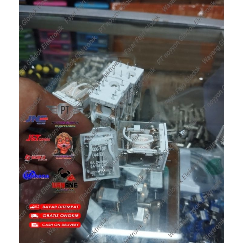 RELAY 12V 8P LANCIP RILAY MY2N JQX 13F 12 VOLT 8 KAKI PIN