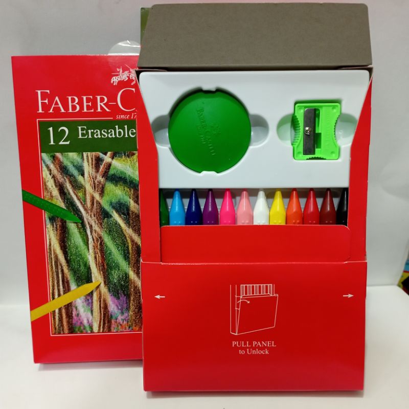 

CRAYON FABER CASTELL 12WARNA + PENGHAPUS DAN RAUTAN ( dapat dihapus) / pack