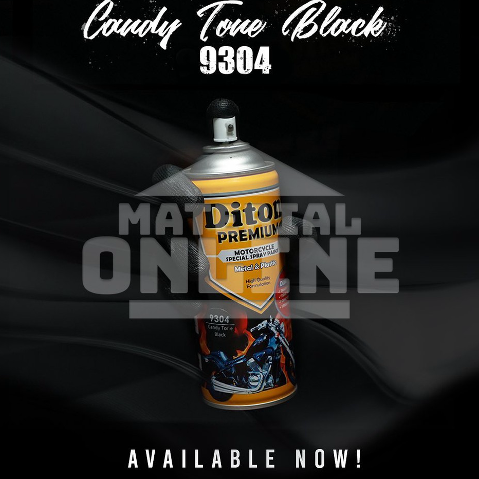 Terlaris dan Termurah Pilox Pylox Diton Premium Candy Tone Black 9304 Cat Smoke Lampu Hitam.