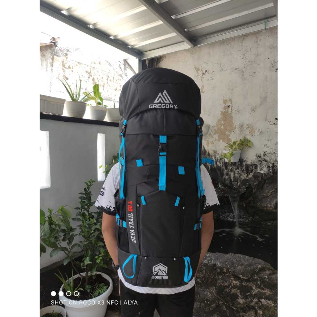 TAS RANSEL KERIL TERBARU TAS GUNUNG 60 LITER BUSA TEBAL TAS CAMPING DAN HIKING