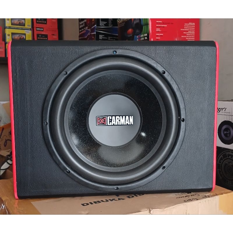 Box Speaker SUB + Speaker SUB 12inch CARMAN CM-1278 PASIVE Doble Coil