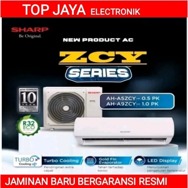 AC SHARP 1PK /SHARP AC 1PK AH-A9ZCY BARU BERGARANSI RESMI