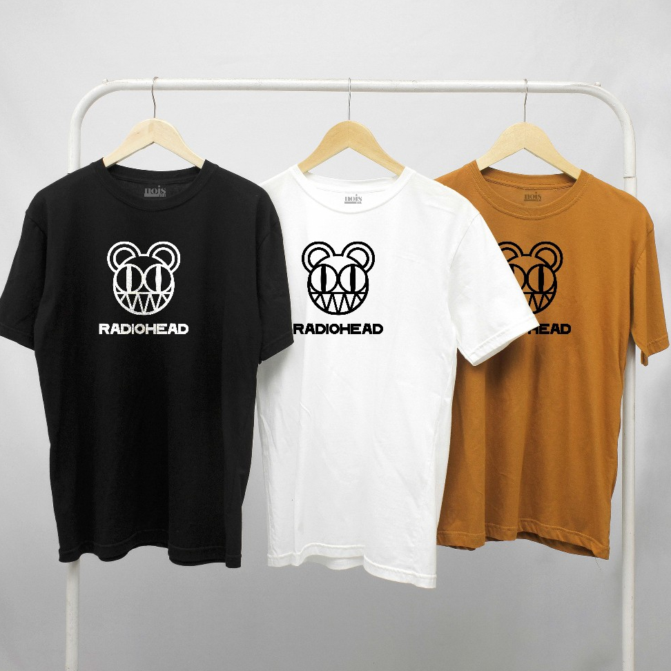 NOIS (3 WARNA) Kaos Music Kaos Band Radiohead Cotton Combed 30s Pria Wanita MS40